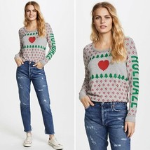 Chaser Holidaze Heart Tree Jersey Knit Sweater ( S ) - £69.56 GBP