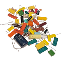 58 VINTAGE CAPACITORS NOS AND USED / VINTAGE CAPACITOR LOT - $39.79