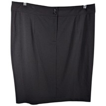 Linea Louis Dell Olio Womens Black Skirt 1X XL Mid Pull On Stretch Work ... - $545.47 MXN