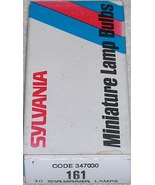 Box of 10 Sylvania 161 Miniature Lamps 14 Volt .19 Amp T-3 1/4 Wedge Base - £7.86 GBP