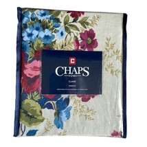 Chaps Home Ralph Lauren 2 Claire Panels Curtains Cotton Beige &amp; Floral 42x84” - £42.21 GBP