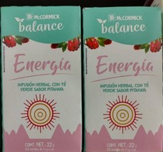 2X Mc Cormick Balance Te Energia / Energy Tea - 2 Of 20 Tea Bags Each - Free Ship - $14.50