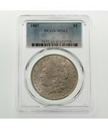 1887 $1 Silver Morgan Dollar Graded by PCGS as MS-62! Gorgeous Coin - $1,803.05 MXN