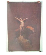 Frank Frazetta Poster Lady Sabertooth Tiger - $50.59 CAD