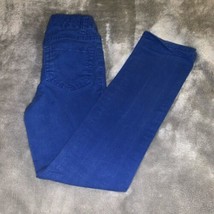 Youth Size 8 Cherokee Skinny Pants Solid Blue GUC - $14.00