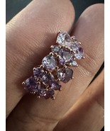 585 14K RG Stamped Allure Ombré Amethyst Purple Gemstone Size 7 Ring - $911.17 MXN