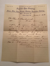 1906 Handwritten Letter Fontaine Shoe Co. Letterhead Clifton Forge VA Dickinson - £39.14 GBP