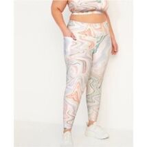 Plus Size XXL  Old Navy Powersoft High Rise Go Dry Stretch Leggings Pockets - $23.86 CAD
