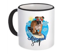 Bulldog For Surfer : Gift Mug California Surf Surfing Board Water Sport Dog Pet  - £12.53 GBP