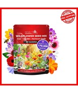 Wildflower Seeds Bulk Mix – 1/4 lb, Attracts Bees &amp; Butterflies, Wider C... - $46.81 CAD