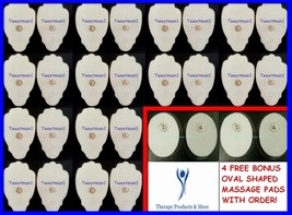 +BONUS 24 X REPLACEMENT ELECTRODE PADS LG FOR MAGIC MASSAGE MASSAGEO MOU... - $23.71