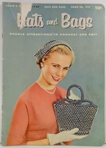 Hats and Bags Double Attractions to Crochet and Knit Coats &amp; Clark Book ... - $2.99