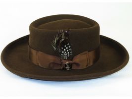 Men Bruno Capelo Hat Australian Wool Crushable Wide Brim GAMBLER GAM101 Brown image 2