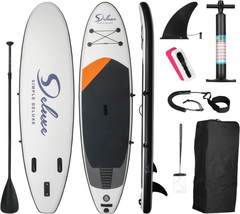 Simple Deluxe Premium SUP for All Skill Levels, Pink Paddle Boards for A... - £251.19 GBP