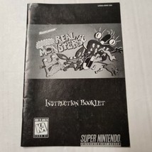 Snes Nickelodeon Aaahh!!! Real Monsters Instruction Booklet Manual Only! - £6.22 GBP