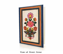 BOX OF 10 EID MUBARAK GREETING CARDS - Fantasy Flowers 2 - Islamic Art/Gift - £13.33 GBP