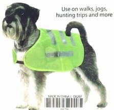 New Reflective Safety Dog Vest Fluorescent Yellow Choose Size Small Medi... - $9.32+