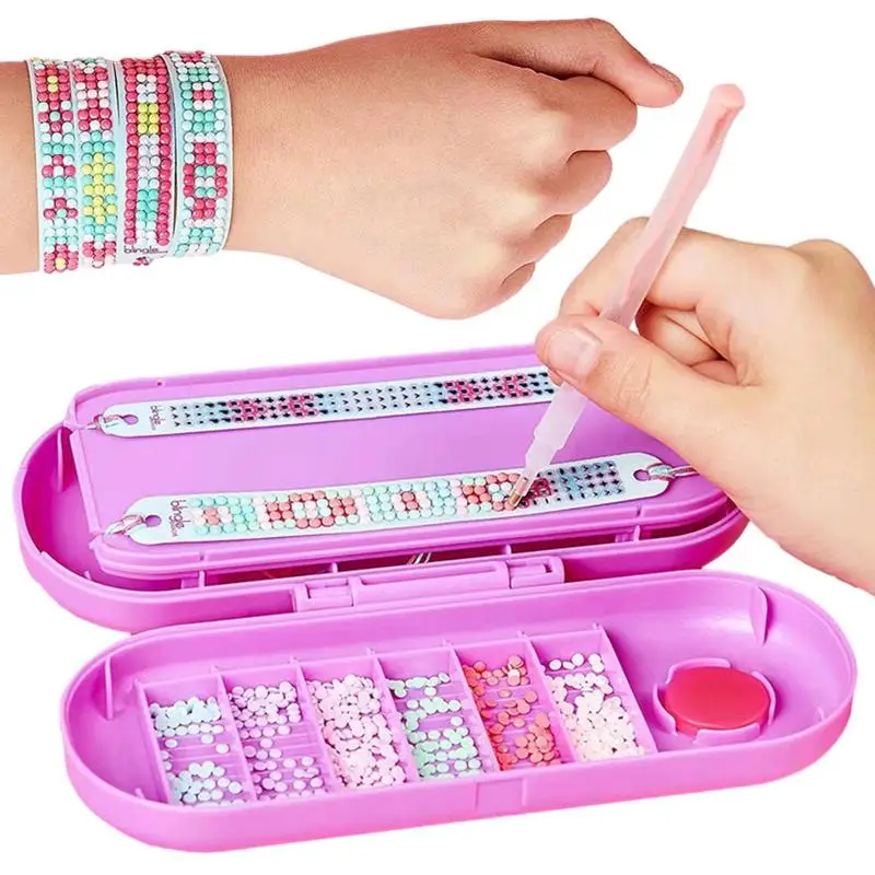 Bracelet DIY Kit Jewelry Making Educational Toy Glossy Adjustable Creative - £17.22 GBP+