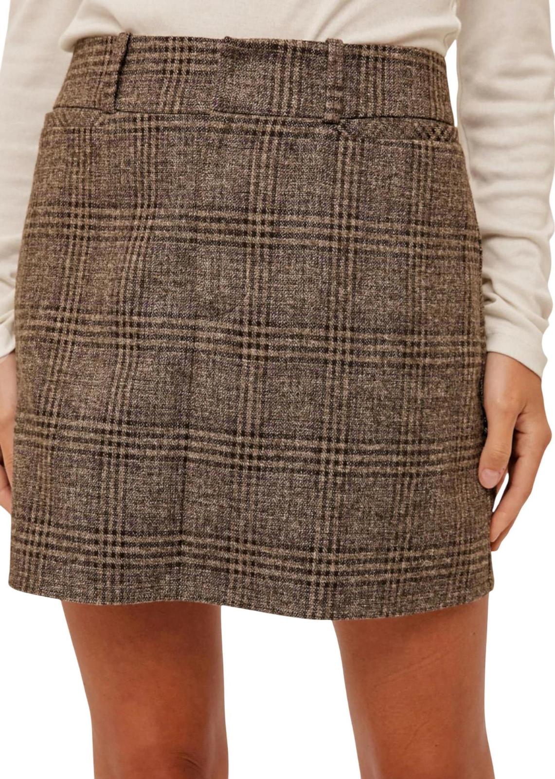 Hem &amp; Thread Plaid Mini Skirt Size M - $30.69