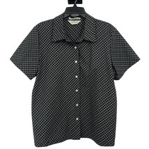 Orvis Blouse Womens L Used Button Front Plaid Career - £12.46 GBP