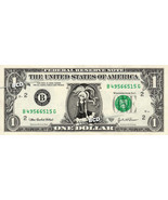 V FLOWER on REAL Dollar Bill Collectible Celebrity Cash Money Gift - $6.05 CAD