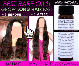 Best Natural Grow Long Hair Fast Hair Growth Oil Hair Growth Serum Fast Speed  - £54.56 GBP