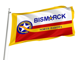 Bismarck, North Dakota  Flag ,Size -3x5Ft / 90x150cm, Garden flags - $29.80