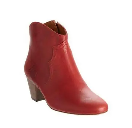 Winter Clic Chelsea Boots for Woman Real  Pointy toe  High heel Ankle Boots Simp - $204.57