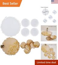 Geode Agate Coasters and Large Tray Silicone Molds - Crafters' Favorite Set - $24.94