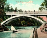 Vtg Postcard 1911 Victoria British Columbia BC Canada The Gorge Bridge U... - $7.53