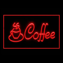 110117B Coffee Cup Shop Cappuccino Blue Cafe Extra Shot Caramel LED Ligh... - $403.50 MXN