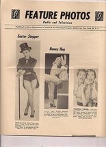 FEATURE PHOTOS single sided NBC sheet 3/13/1953 Jack Webb Martin &amp; Lewis... - £7.88 GBP