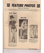 FEATURE PHOTOS single sided NBC sheet 3/13/1953 Jack Webb Martin &amp; Lewis... - £8.03 GBP