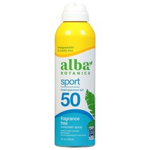 Alba Botanica Sport Sunscreen Spray for Face and Body- SPF 50- 5 fl oz Bottle - £25.51 GBP