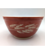 Vtg Pyrex Autumn Harvest Wheat 1.5 qt. Nesting Mixing Bowl #402 USA - $14.54