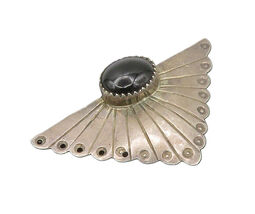 SOUTHWESTERN 925 Sterling Silver Vintage Cabochon Black Onyx Pendant PT1... - $52.89