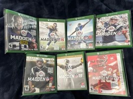 Madden Nfl 25 15 16 17 18 19 &amp; 20, Xbox One, 7 Game Lot! Goat Hof Se, Mint Discs - £47.13 GBP