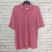 Tommy Bahama Polo Mens Large Red Short Sleeve Collared Modal Casual Shir... - €13,98 EUR