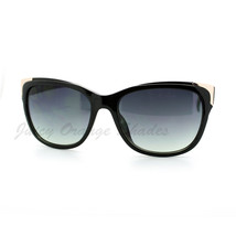 Womens Square Sunglasses Metal Top Corners Chic Trendy Designer Fashion - £13.29 GBP