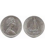 1966 Bahama Islands 25 Cents - Almost Uncirculated - £3.12 GBP