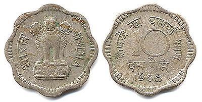 1966 Government of India - Ten Pice - $3.91