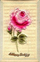 1916 2-Ply, bas-relief, crepe faced, Birthday Rose - £3.10 GBP