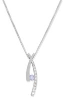 0.22ct Violet Diamond Necklace &amp; Pendant GIA Round Fancy Gray Violet Color 18K - £11,580.66 GBP