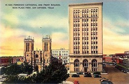 1940&#39;s Frost Building-San Fernando Cathedral, San Antonio, Texas - £5.41 GBP