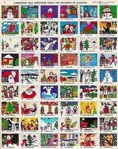 Mint Sheet of 1975 Christmas Seals - £4.61 GBP