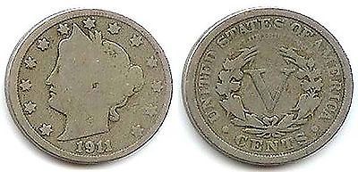 1911 Liberty "V" Nickel - $2.92