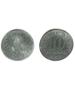 1921 Deutches Reich German Ten Pfennig - Fine - £5.48 GBP