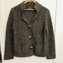 FWM Fenn Wright Manson Wool Knit Snap Cardigan Sweater EUC Sz 12 UK / US... - £16.25 GBP