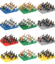 Castle Kingdom Knights Mounted on Skeleton Horses Collectible Minifigure... - $25.68