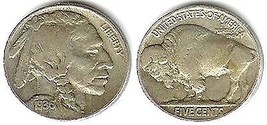 1936 Buffalo Nickel - Fine (strong date) - $2.92